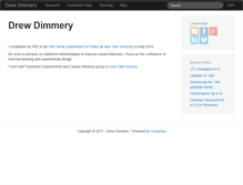 Tablet Screenshot of drewdimmery.com